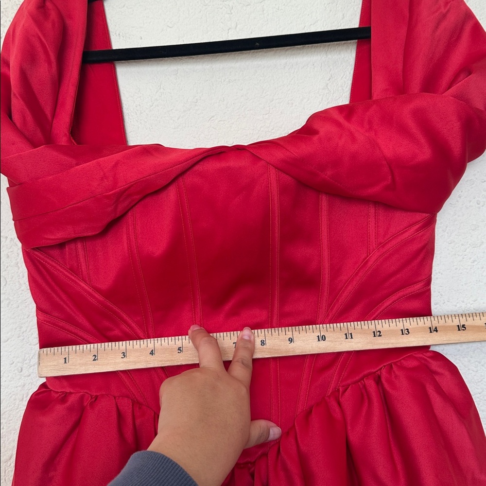 House of CB Red Long Sleeve Dress - Picture 10 of 11